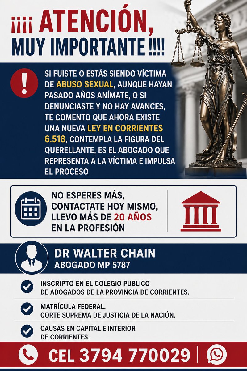 ElTurcoChain's tweet photo. 🚨 HABLAR ES EL PRIMER PASO 🚨
El abuso sexual no debe esconderse, minimizarse ni silenciarse.
Escuchar, acompañar y denunciar puede salvar vidas.
Si vos o alguien que conocés está atravesando una situación de abuso, buscá ayuda.
No estás solo/a.
Informarse también es prevenir. https://t.co/fROkRPiFmw