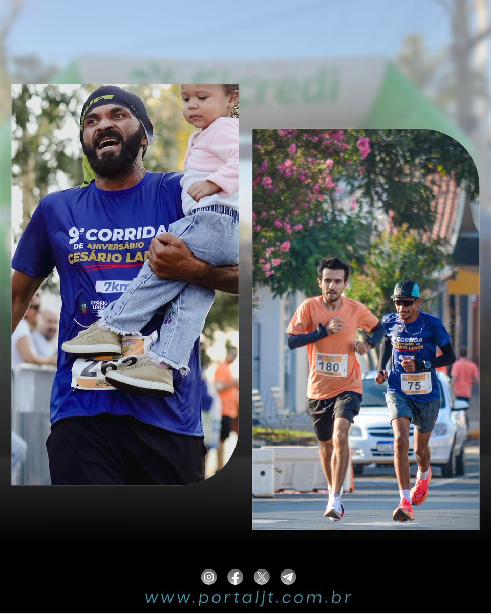 PortalJT_News's tweet image. - CESÁRIO LANGE | 🏃‍♂️ Cidade reúne 430 atletas na 9ª edição e destaca esporte e integração.
#CesárioLange #CorridaDeRua #Esporte #VidaSaudável #Evento

Clique e Confira 👇🏼
portaljt.com.br/post/26-2804-cl