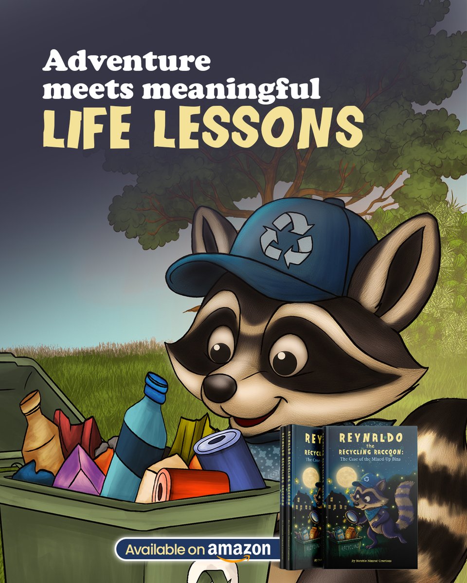 ImCharlesN's tweet image. This charming story takes young readers on a fun adventure that teaches the importance of recycling and caring for our planet.
.
.
.
.
#Children #Reading #Adventure #Nature #Recycling #Sustainability #Education #Animals #Family #Learning #EcoFriendly