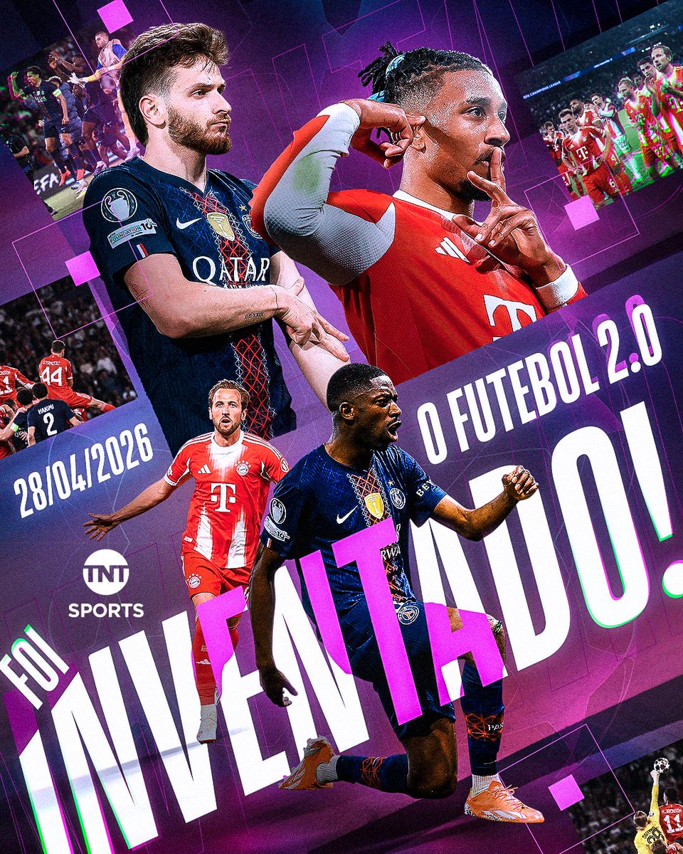 TNTSportsBR's tweet photo. Anota aí na agenda que agora é oficial: O FUTEBOL 2.0 ESTÁ ENTRE NÓS! 😎⚽ Faltam palavras pra descrever a partidaça que foi PSG x Bayern. #MFM #CasaDaChampions https://t.co/JIwKsNRlA1