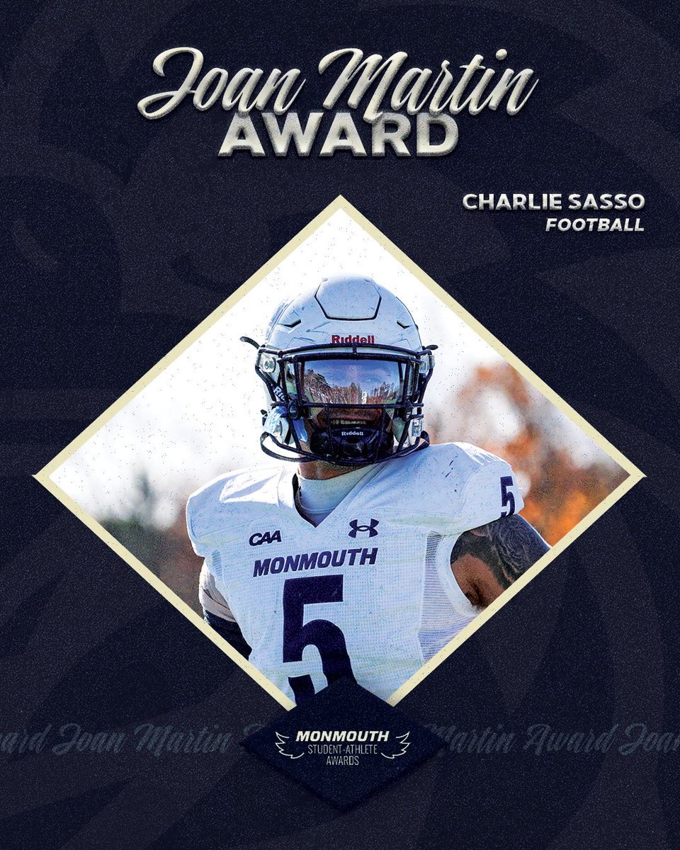 MonmouthHawks's tweet photo. Congrats to our Joan Martin Award winners!!

Grace Curtin (@MonmouthWLAX) and Charlie Sasso (@MUHawksFB).

#FlyHawks https://t.co/x9QEeEHuk2