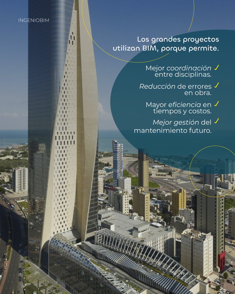 ingeniobim's tweet photo. La transformación digital de la construcción ya es una realidad en muchos lugares del mundo.
La tendencia global es clara: los proyectos más complejos y de mayor inversión están apostando por BIM para reducir riesgos, mejorar la toma de decisiones y garantizar mayor control. https://t.co/dbGWG3RC0n