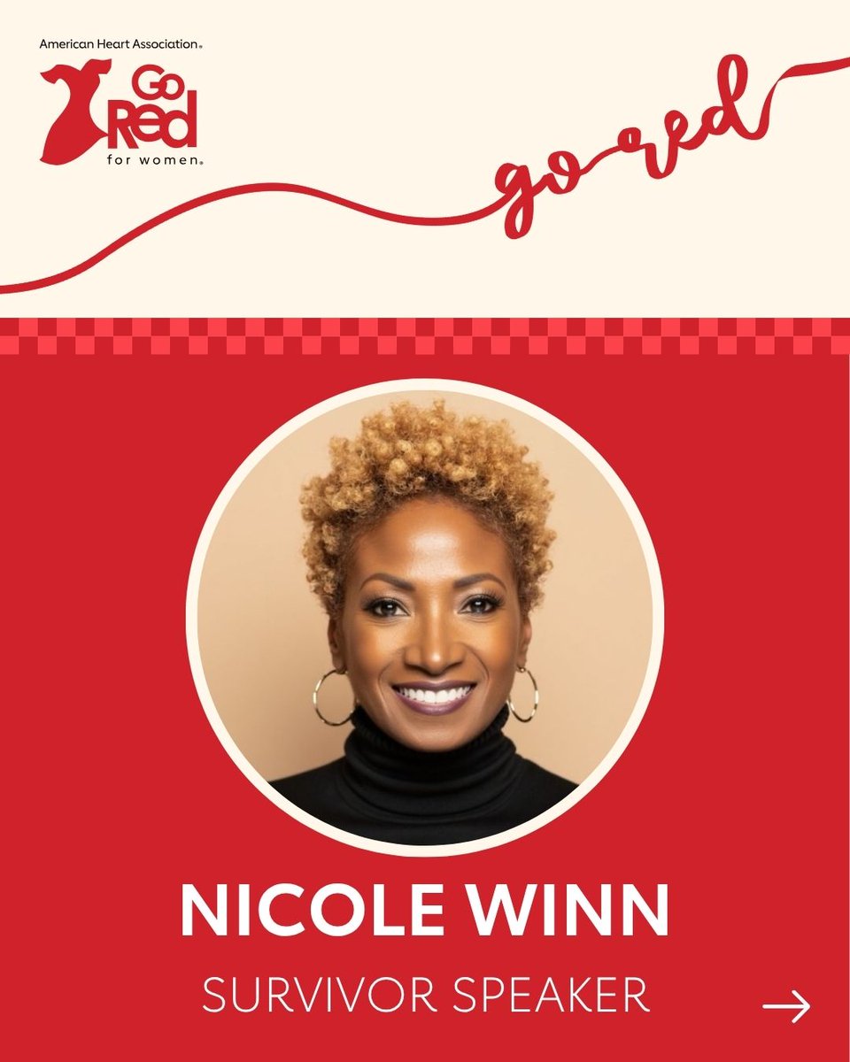 AHANewJersey's tweet photo. She’s survived four open-heart surgeries by listening to her body and fighting for her life. Now she’s sharing that powerful journey. We’re excited to feature Nicole Winn and her inspiring story at the Northern New Jersey Go Red for Women event on May 1. https://t.co/MauUXgTPvz https://t.co/xZHYxq4QZj