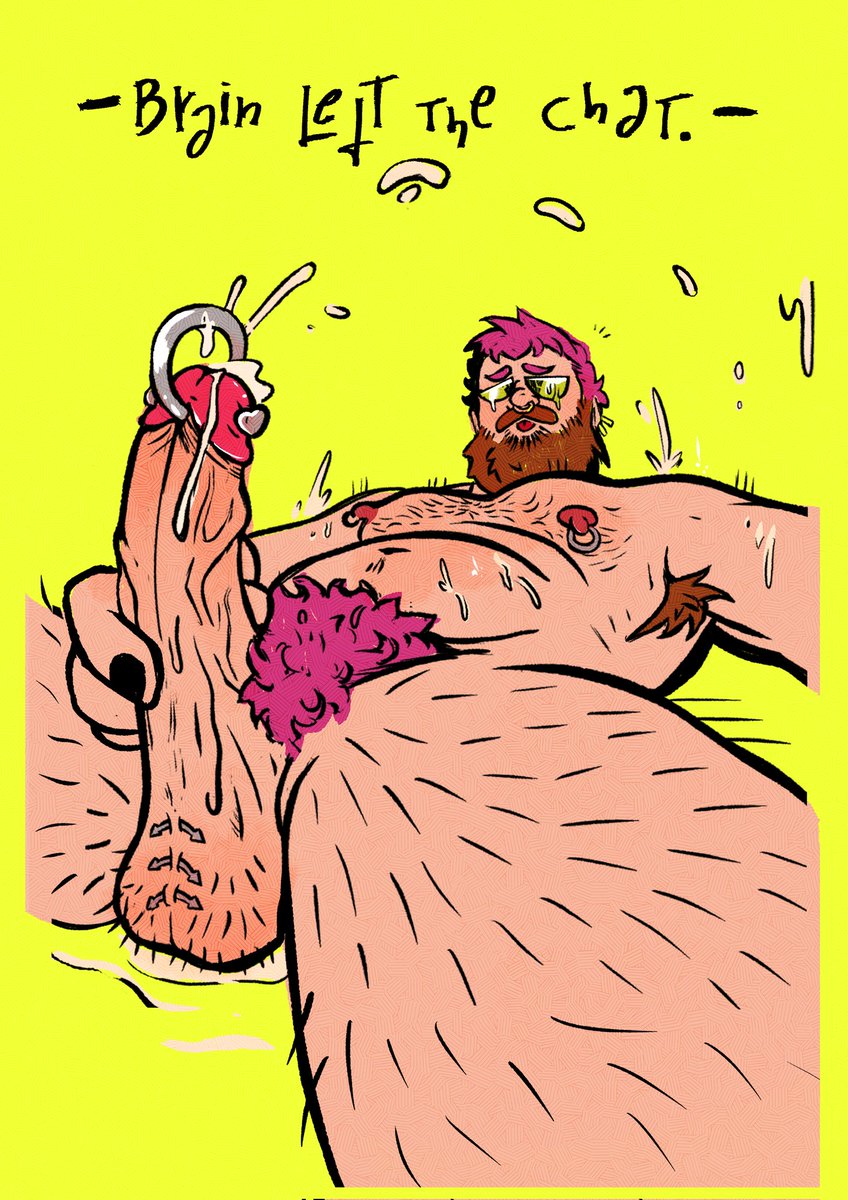 beartholdo's tweet photo. Brain left the chat 💫😵‍💫💫 
#gay #gayart #gooning https://t.co/kexXCcDSsB