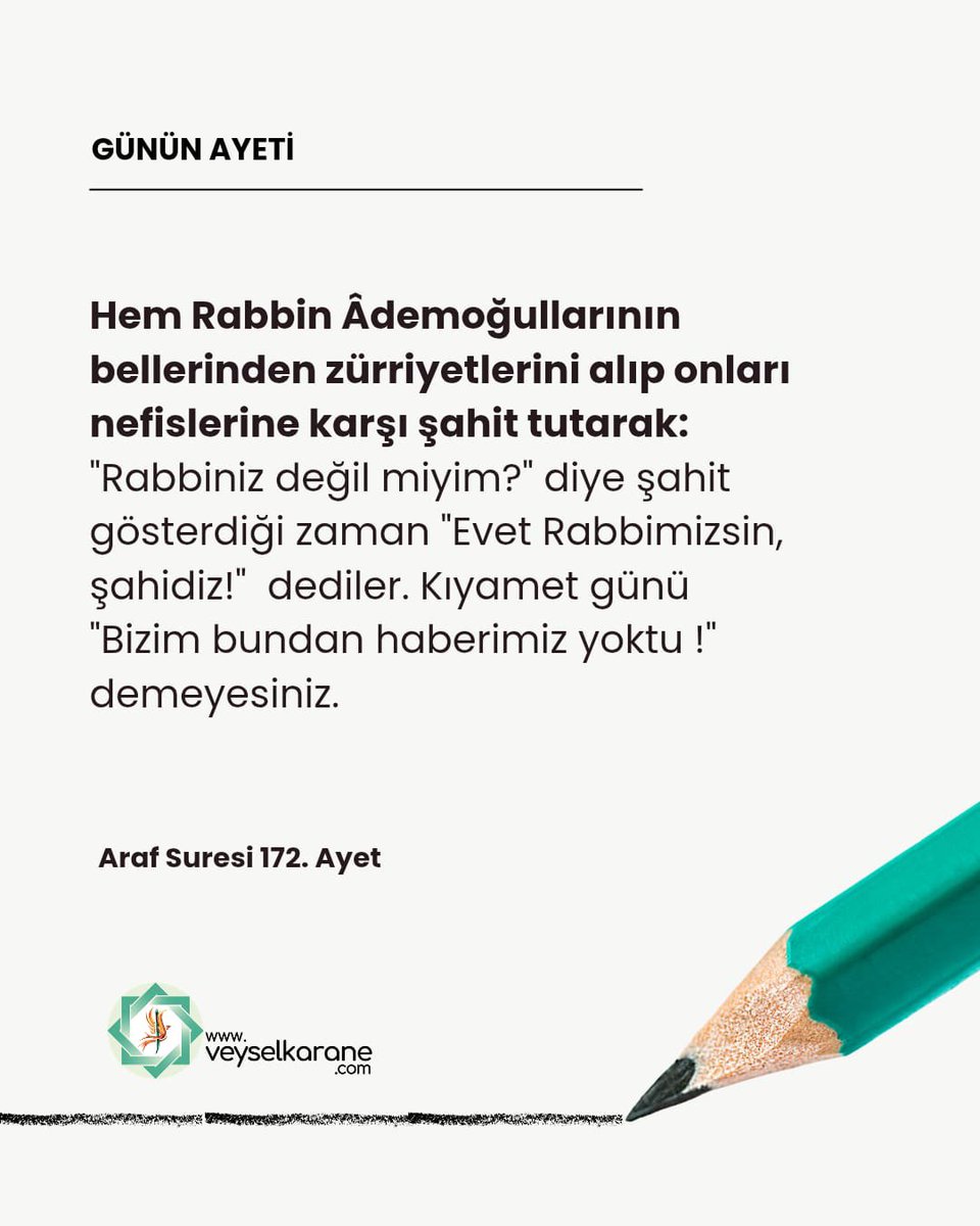 's tweet image. #BBB2
Diğer bir deyişle ruhlar dünyasında nasıl bir yaşam ve yaşamın getirdiği idrake sahipsen, bu dünyada da ahret hayatında da o yaşantıya sahip olacaksın. 

Üveys Veysel Karane Zikri'ni Yaşamanız Gerekir!
Yaşa ve Gör!
veyselkarane.com
#islam #dua #zikir #veyselkarane