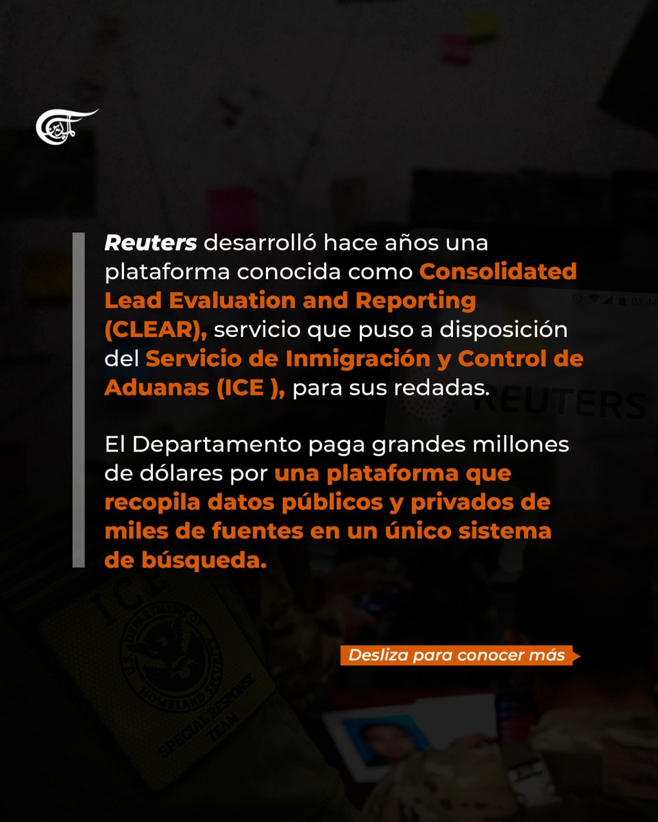 almayadeen_es's tweet image. #Vigilancia #Reuters #ICE #EEUU