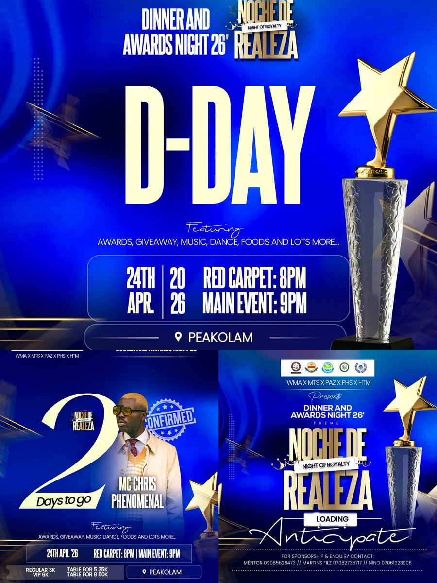 hecstravisuals's tweet image. I branded and event in FUNAAB.

Fom anticipation, to main event flyer, to call for nominations and backdrop, to countdown and more....

Here's a snippet....

#branding #event #design