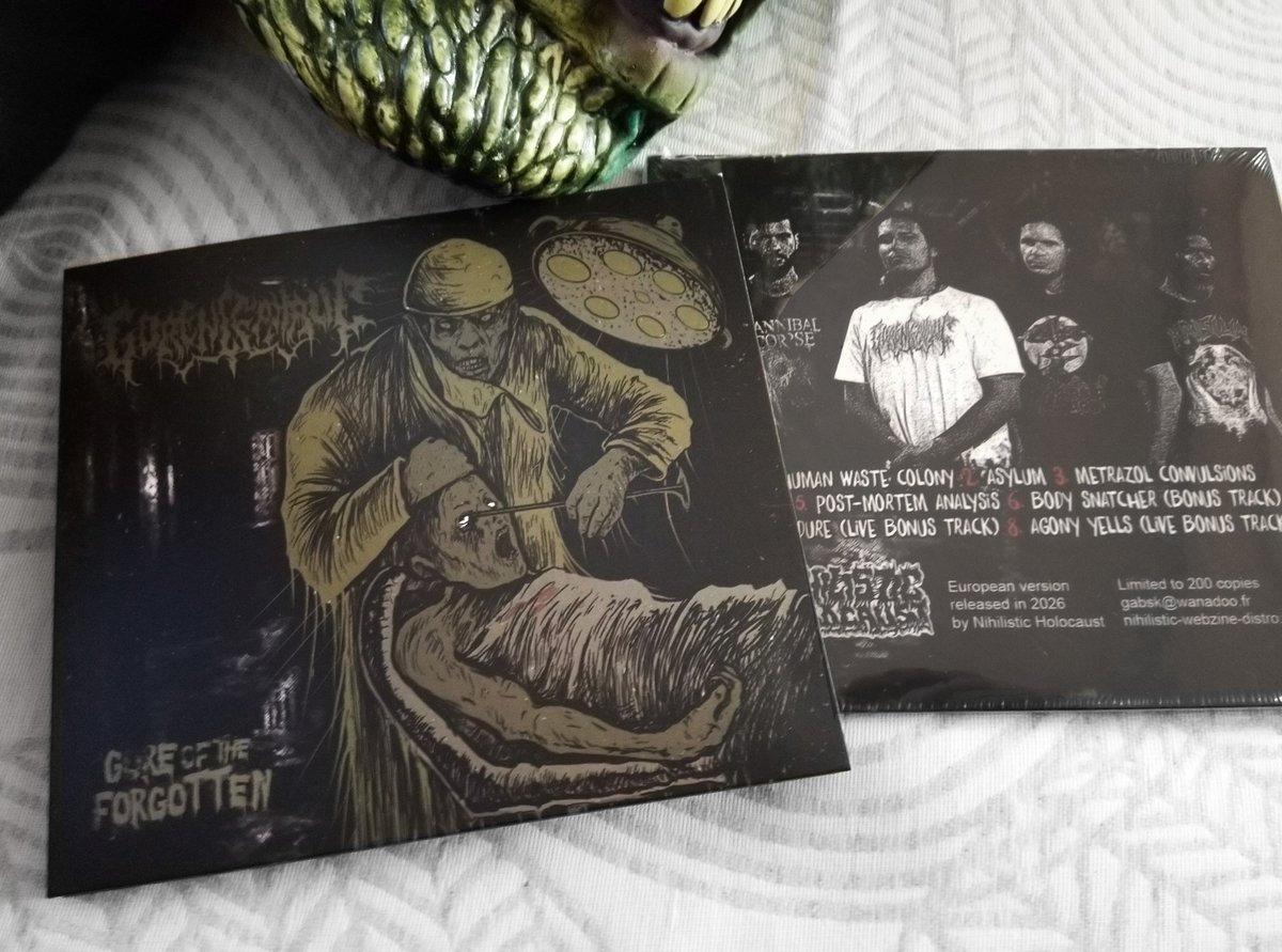 gabalgabow's tweet photo. GORENCEPHALIC - Gore of the forgotten CD out now!

This a mixture between brutal death metal and death metal, the whole in an old school vein!

Pro CD in Digifile with 8 pages booklets.

https://t.co/p3yEAVCYUt
https://t.co/aIJ2zChkFI

#deathmetal #brutaldeath https://t.co/8H7Sf9k60l