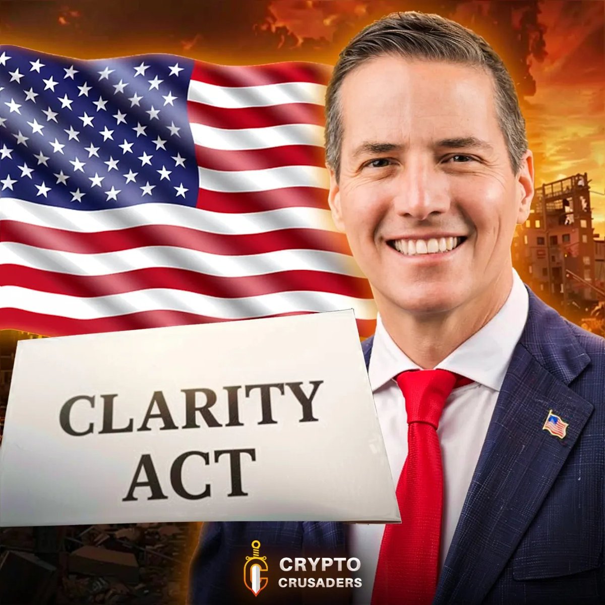 CrusadersNews's tweet photo. 🚨BREAKING:

Bernie Moreno says the CLARITY Act should have been done LAST SUMMER instead!!

Washington is moving at a “mind-bendingly slow” pace.

ripple:native https://t.co/G3E7Znl3od