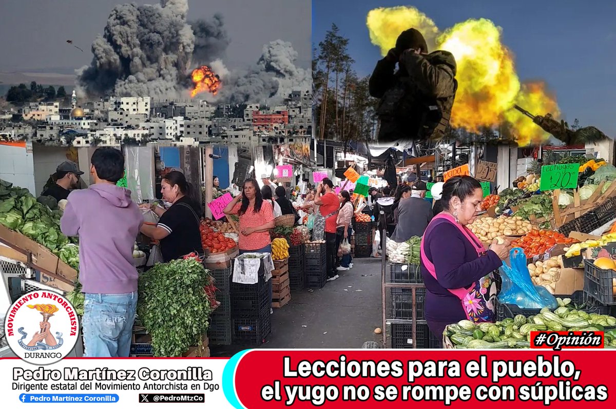 PedroMtzCo's tweet photo. #Opinión: Lecciones para el #pueblo, el yugo no se rompe con súplicas | “El enemigo es el #sistema #capitalista que busca #enriquecerse y utilizar a los pueblos del mundo como carne de cañón en una #guerra imperialista...”

https://t.co/kAfatZpj6t https://t.co/Xv5R5avHnk