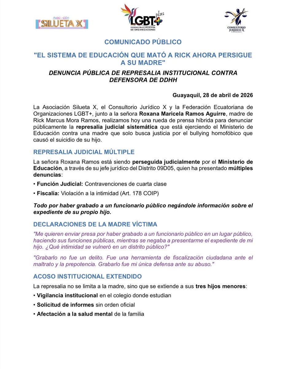Asociación SILUETA 'X' tweet media