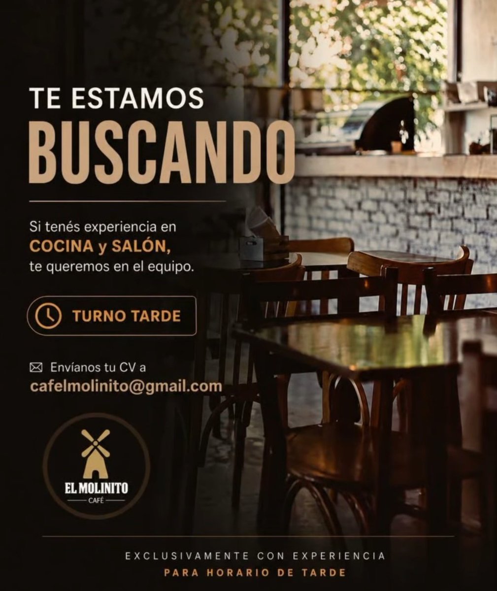 #Trabajo #Bariloche #Gastronomía #Argentina