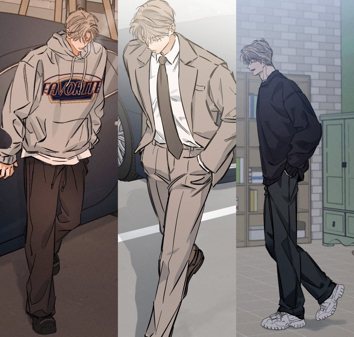Pinkunicorn_02's tweet photo. Now he’s one crazy top lol, but I love his campus casual outfits. https://t.co/iq0pDu9UQh