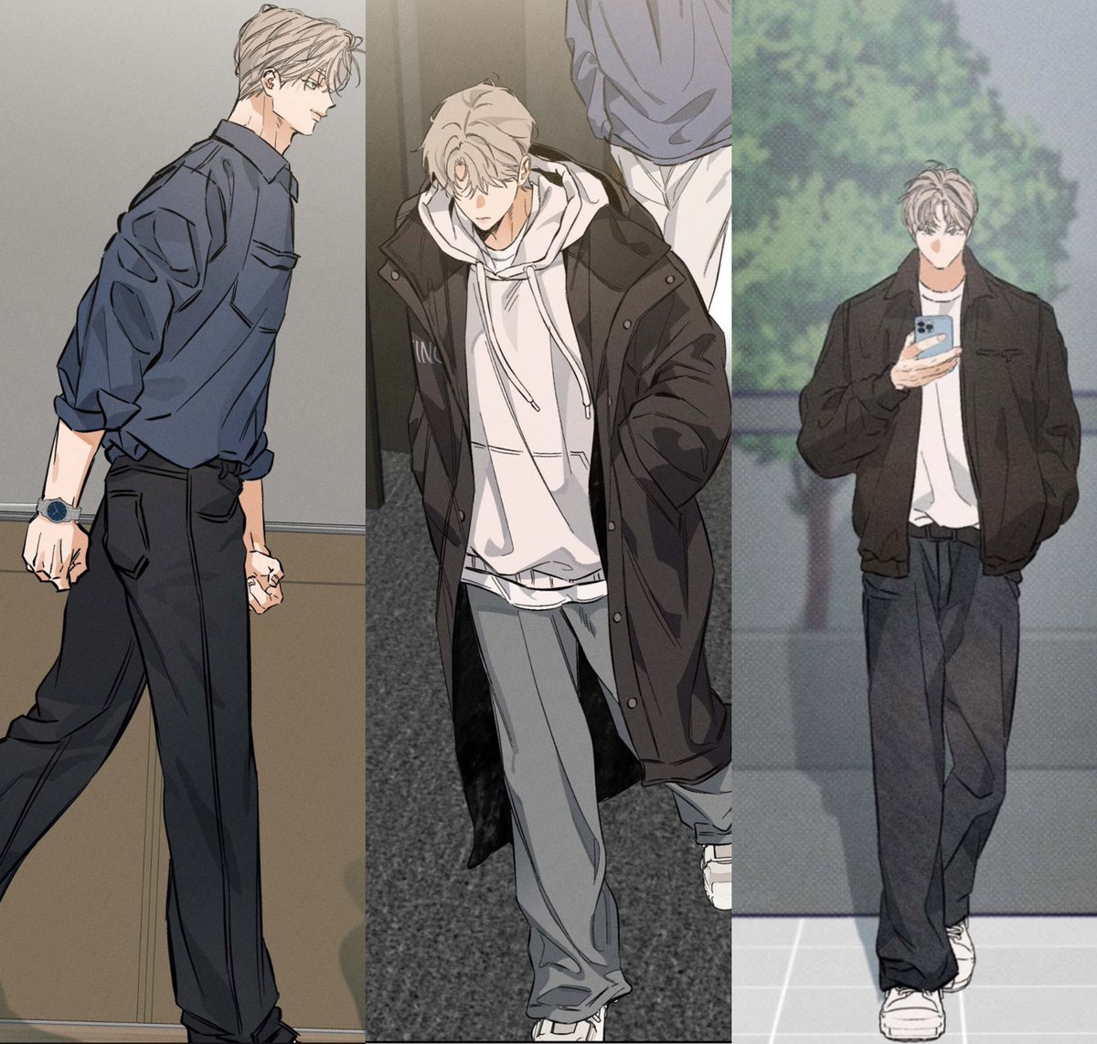 Pinkunicorn_02's tweet photo. Now he’s one crazy top lol, but I love his campus casual outfits. https://t.co/iq0pDu9UQh