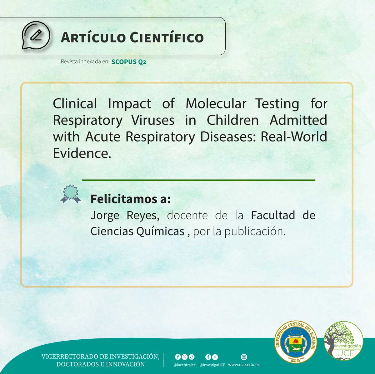Investigación UCE tweet media