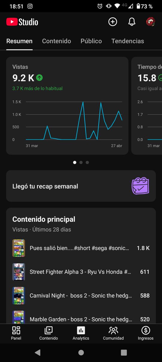 Faku2505's tweet image. Mis números en Youtube e Instagram estan mejorando poco a poco y me pone muy feliz ...solo faltaría que #X impulse mas este perfil hacia el contenido que quiero (#retrogames y #retrogameplay ) porfa Elon... Quiero monetizar 😂