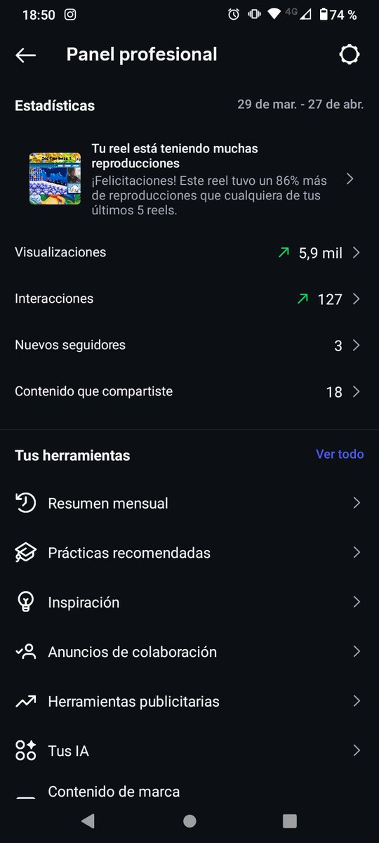 Faku2505's tweet image. Mis números en Youtube e Instagram estan mejorando poco a poco y me pone muy feliz ...solo faltaría que #X impulse mas este perfil hacia el contenido que quiero (#retrogames y #retrogameplay ) porfa Elon... Quiero monetizar 😂