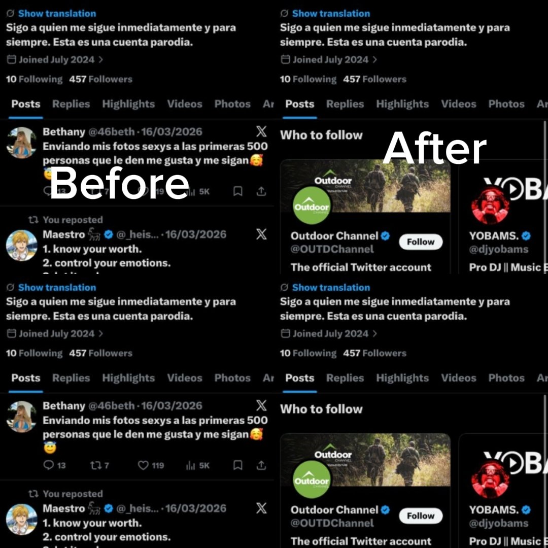 Abi_Asake's tweet photo. Need to clean up or upgrade your X  account? I’ve got you.
I offer reliable services to help you fix, reset, or scale your account:
Mass Post Delete – Start afresh, clear out old tweets
Mass Unfollow – reduce following, have a clean looking account https://t.co/1leJYl7xAt