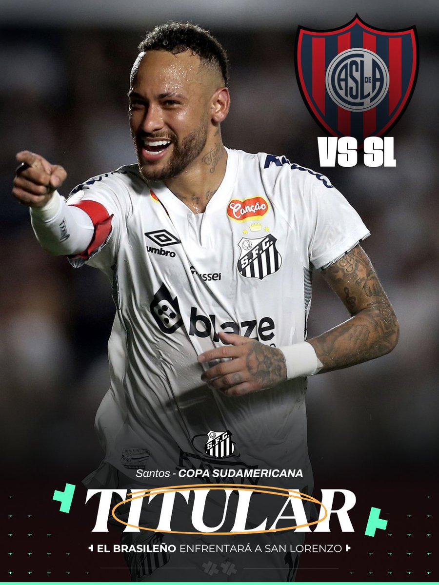 ¡NEY, DE ARRANQUE EN EL GASÓMETRO!

🇧🇷 / 🇦🇷 | Desde las 19hs, Santos visitará a San Lorenzo por la fecha 3 de la Copa Sudamericana y confirmó la presencia de Neymar como titular.