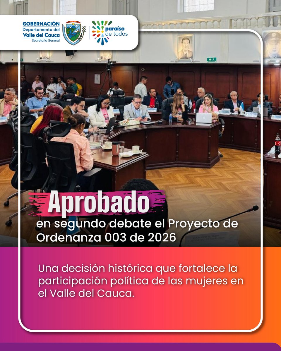 Secretaría General Valle del Cauca tweet media