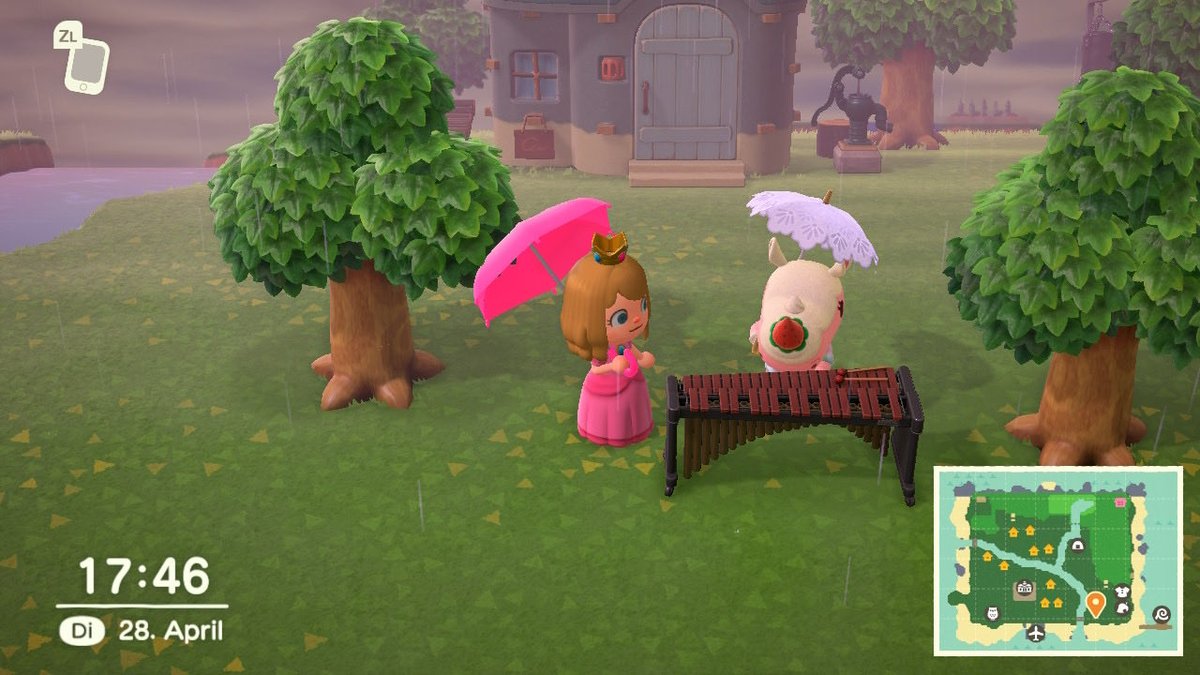 Anko_Crossing's tweet image. Trotz dem Regen hatte Maria scheinbar Spass daran Musik zu machen. Das Café ist endlich eröffnet und ich hatte einen niedlichen Hotelgast neben mir sitzen. 
#Anko_Crossing #ACNH #Nintendo