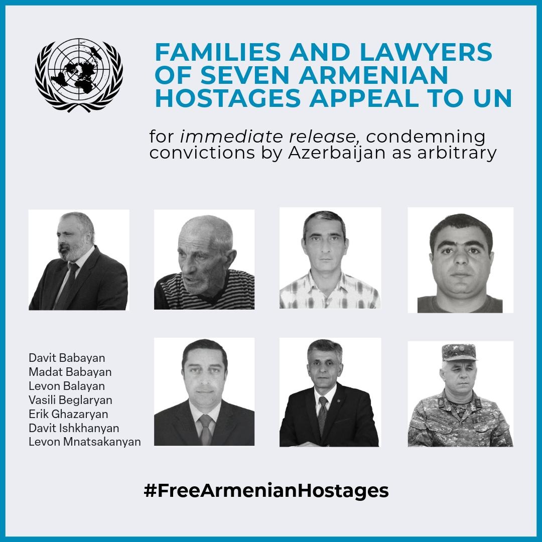 MorenoOcampo1's tweet photo. Families and Lawyers of Seven Armenian Hostages Appeal to UN for Immediate Release, Condemning Convictions by Azerbaijan as Arbitrary. Read here: https://t.co/SS4xts5ZnI https://t.co/h7BYGKSPqq