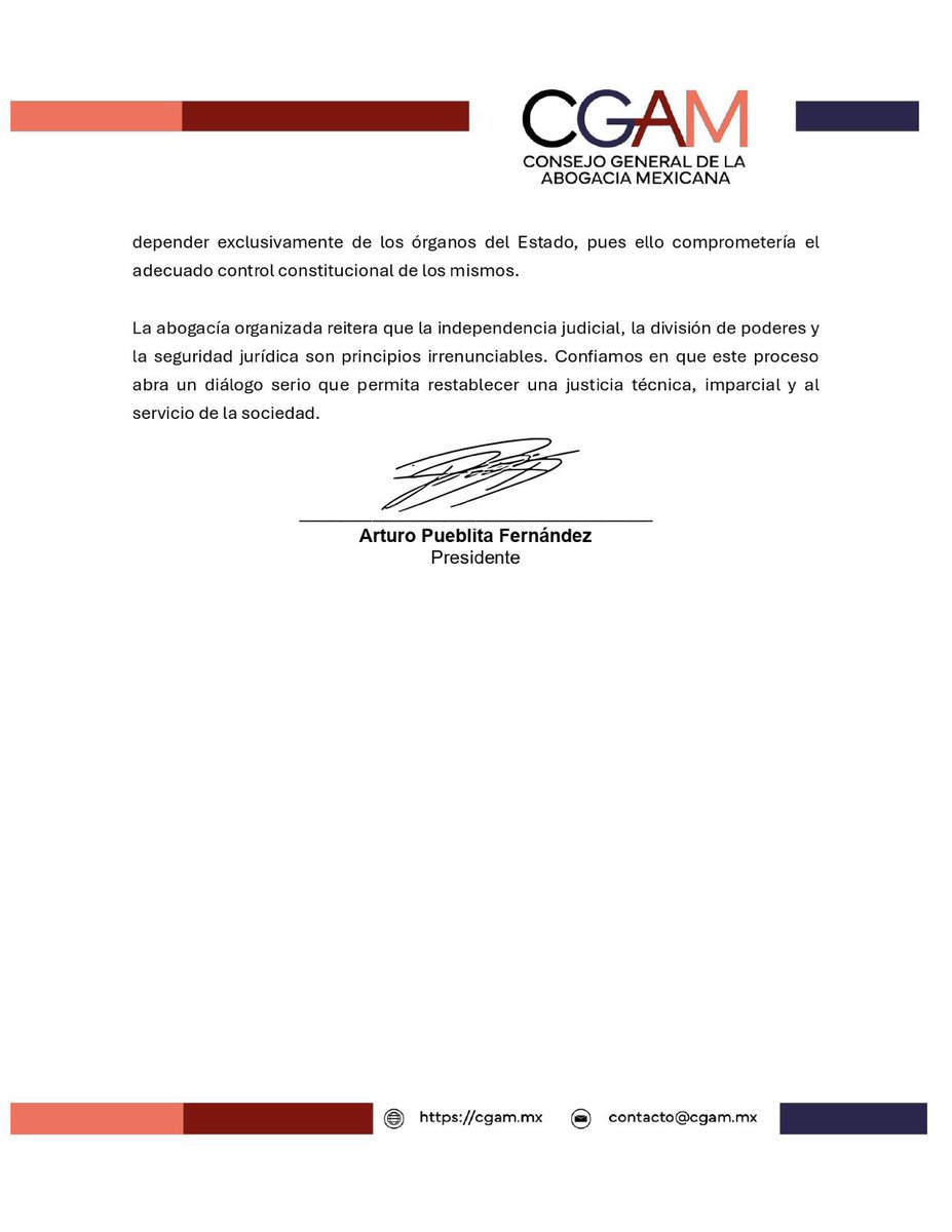 Consejo General de la Abogacía Mexicana tweet media