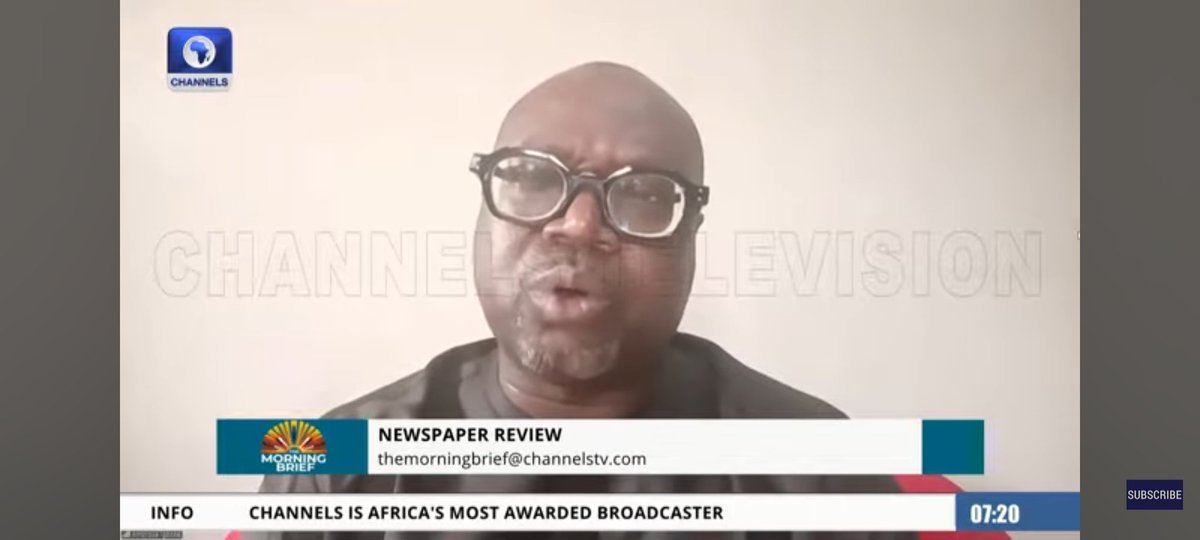 ambigon14's tweet photo. EX POWER MINISTER SHAMELESSLY PRAISES A MERE 6 MEGAWATTS OF ELECTRICITY; My Take on Channels TV (23/4/2026)

The audacity of failure is a platform for adulation in Nigeria.  Mr. Adelabu is the worst power minister since the 4th Republic began in 1999.

https://t.co/LTxRoRERkQ https://t.co/z1CzKJodN9