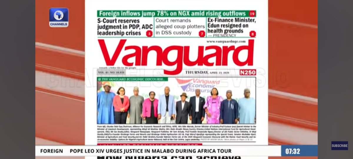 ambigon14's tweet photo. EX POWER MINISTER SHAMELESSLY PRAISES A MERE 6 MEGAWATTS OF ELECTRICITY; My Take on Channels TV (23/4/2026)

The audacity of failure is a platform for adulation in Nigeria.  Mr. Adelabu is the worst power minister since the 4th Republic began in 1999.

https://t.co/LTxRoRERkQ https://t.co/z1CzKJodN9