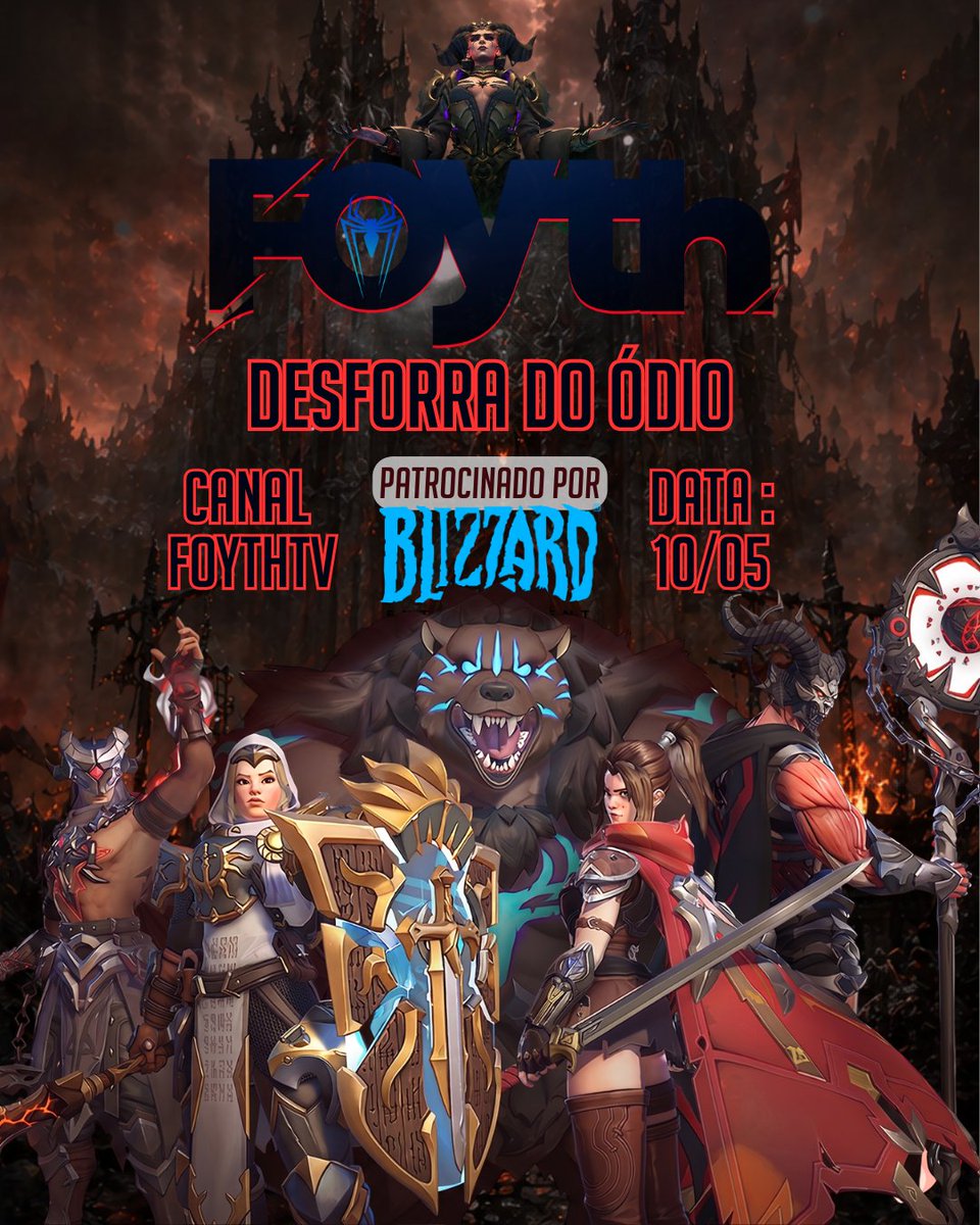 FoythTv's tweet photo. ⋆༺𓆩☠︎︎𓆪༻⋆SORTEIO: DESFORRA DO ÓDIO –OVERWATCH⋆༺𓆩☠︎︎𓆪༻⋆
⋆༺𓆩☠︎︎𓆪༻⋆Seguir + Curtir  +RT⋆༺𓆩☠︎︎𓆪༻⋆
⋆༺𓆩☠︎︎𓆪༻⋆Marca Seu Duo⋆༺𓆩☠︎︎𓆪༻⋆
⋆༺𓆩☠︎︎𓆪༻⋆Seguir na Twitch: FOYTHTV⋆༺𓆩☠︎︎𓆪༻⋆
⋆༺𓆩☠︎︎𓆪༻⋆Pegar ticket diario na Live!⋆༺𓆩☠︎︎𓆪༻⋆
⋆༺𓆩☠︎︎𓆪༻⋆Agradeço a @OverwatchBrasil ⋆༺𓆩☠︎︎𓆪༻⋆
⋆༺𓆩☠︎︎𓆪༻⋆Sorteio AO VIVO: 10/05⋆༺𓆩☠︎︎𓆪༻⋆

#OverwatchBR #OWxDiabloBR #OWBrasilSorteio