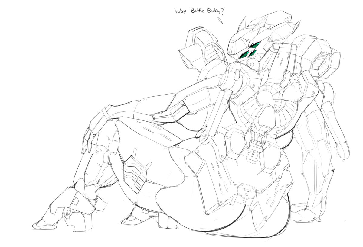 Buddies forever, right Rusty?

WIP, full coloured piece coming soon.