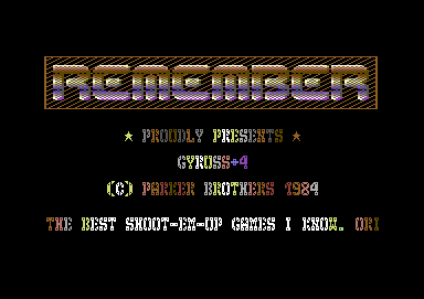 CracktroBot's tweet image. Spy vs Spy (1989) - Crack: Tarkus Team (TT) - #Amiga
Frantic Freddie (1983) - Crack: German Cracking Group - #Commodore64
Gyruss (1984) - Crack: Remember - Trainer: +4 - #Commodore64
War Wizard (1993) - Crack: Heavy Cool Cracks (HCC) - #Amiga