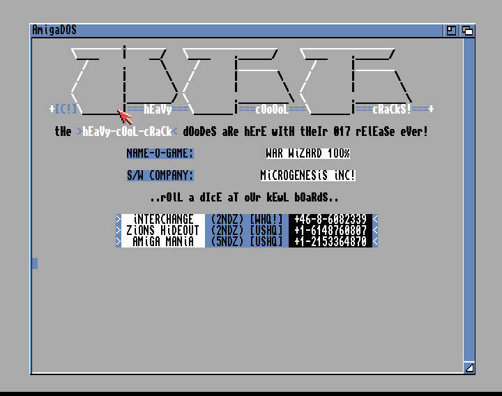 CracktroBot's tweet image. Spy vs Spy (1989) - Crack: Tarkus Team (TT) - #Amiga
Frantic Freddie (1983) - Crack: German Cracking Group - #Commodore64
Gyruss (1984) - Crack: Remember - Trainer: +4 - #Commodore64
War Wizard (1993) - Crack: Heavy Cool Cracks (HCC) - #Amiga