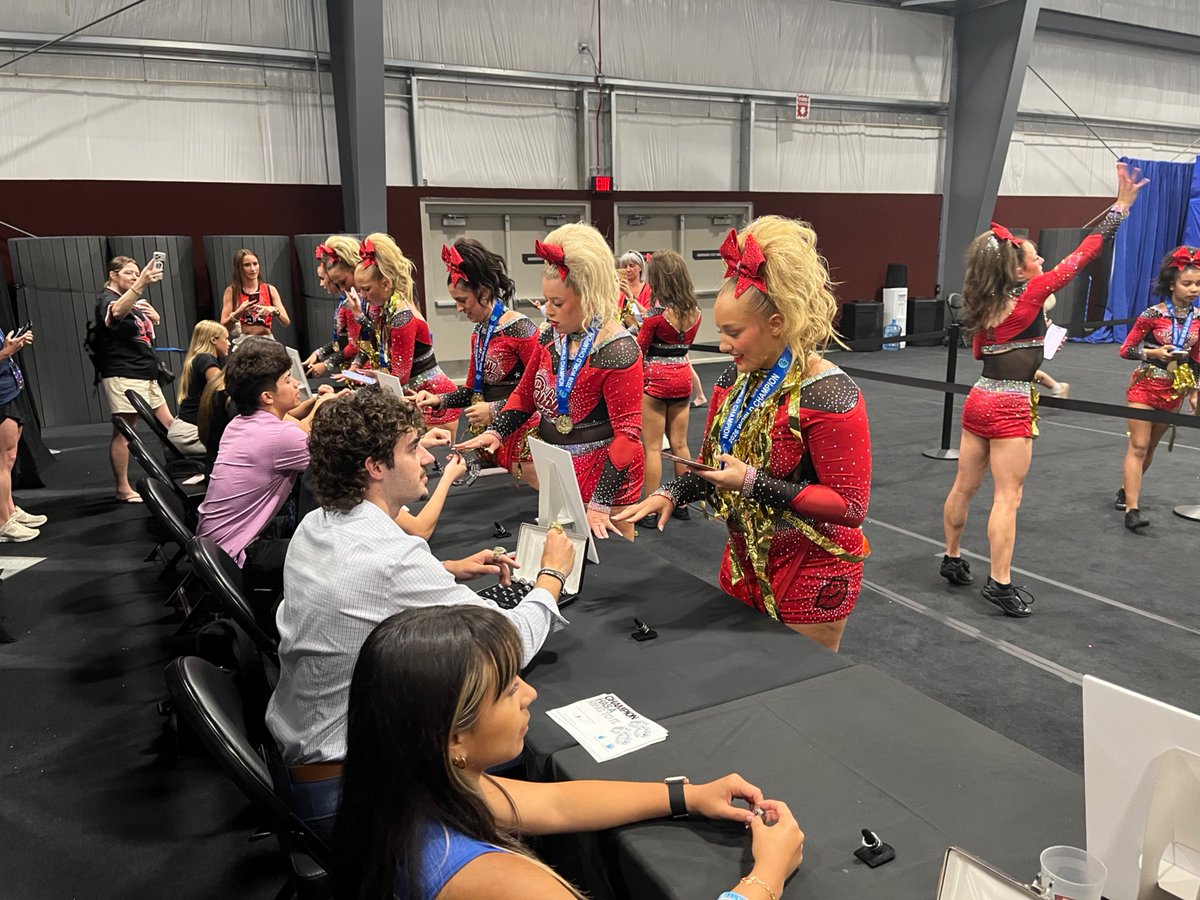 herffjones's tweet photo. Congratulations to all of the 2026 Cheerleading World Champions! What an amazing four days of pure dedication and talent! We love cheering on all the athletes as they give it their all and are honored to provide their championship rings!

#hjchamprings #ChampHasARingToIt #YOUAreWorthCelebrating #CheerleadingWorlds