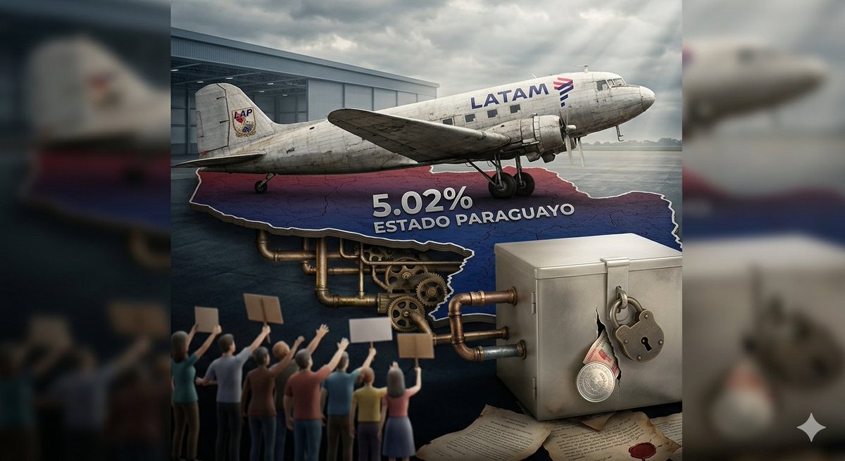 sebaalvareza's tweet photo. HABLANDO DE VUELOS...✈️🇵🇾

¿Sabías que el Estado paraguayo es "socio" de una de las aerolíneas más grandes del mundo?

Paraguay posee el 5,02% de las acciones de la filial local de LATAM Airlines. Pero, ¿dónde está ese dinero? ¿Quién lo controla? 🧵 👇 https://t.co/ZaEFGO6aKU