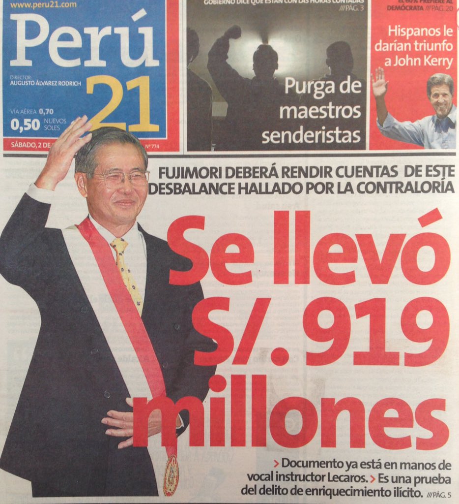 "voy a gobernar como lo hizo mi padre"
Keiko Fujimori.

Su padre: