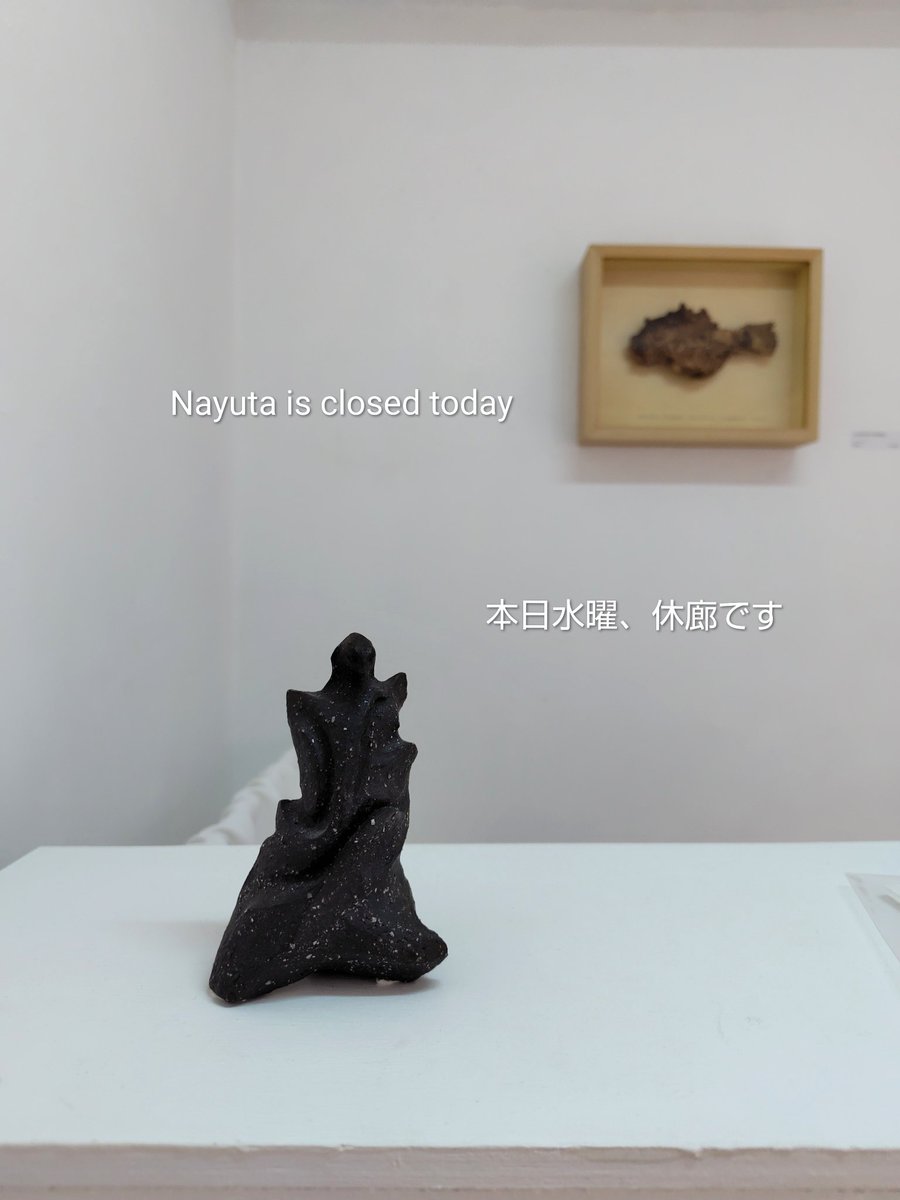 明日以降、お待ちしています🌿

＊
石上和弘・新見 藍「森の域」
Kazuhiro Ishigami ＆ Ai Niimi [Forest, its domain]
4月25日(土)－5月10日(日)
12:00 - 19:00   最終日 Lastday - 17:00  
休廊　水曜、4日＆5日

gallerynayuta.com/2026/02/25/%E7…

#石上和弘
#新見藍
#森の域
#GalleryNayuta