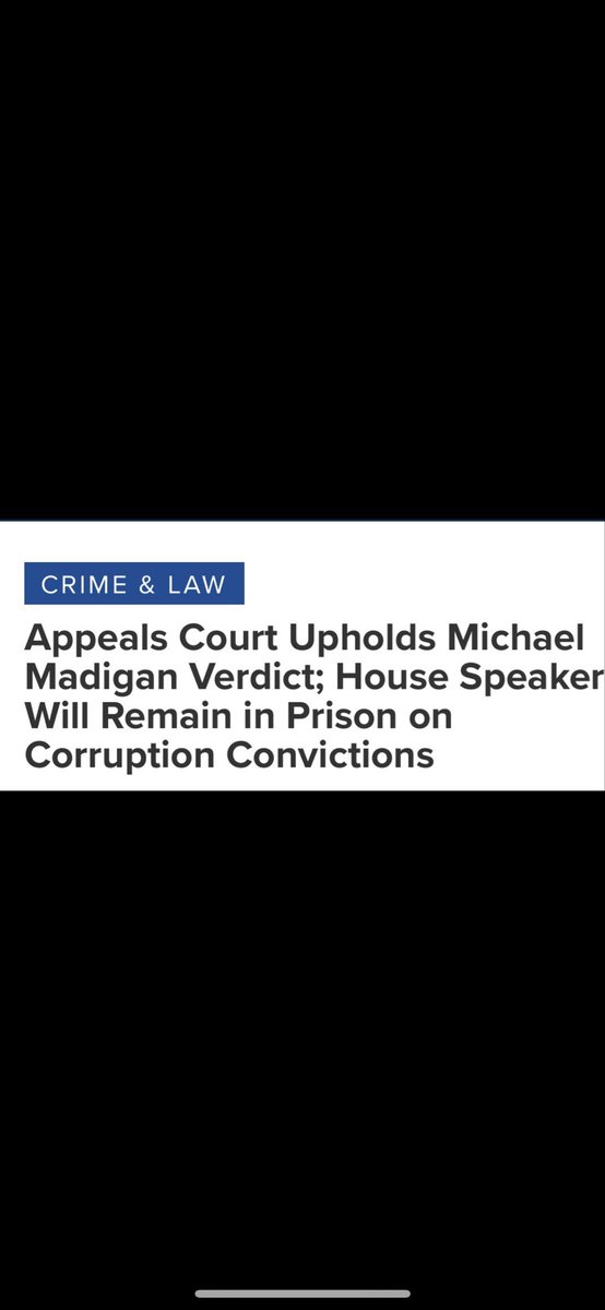 PittmanJr1's tweet image. Appeals court upholds ex-Speaker Madigan’s conviction of bribery, other corruption pantagraph.com/news/state-reg… via @pantagraph 🇺🇸Mr. President @realDonaldTrump ,Sir ! @VP ,Semper fi, Sir ! Transparency &amp;amp; Accountability, @FlipChicagoRed @Dannic44 #MAGA