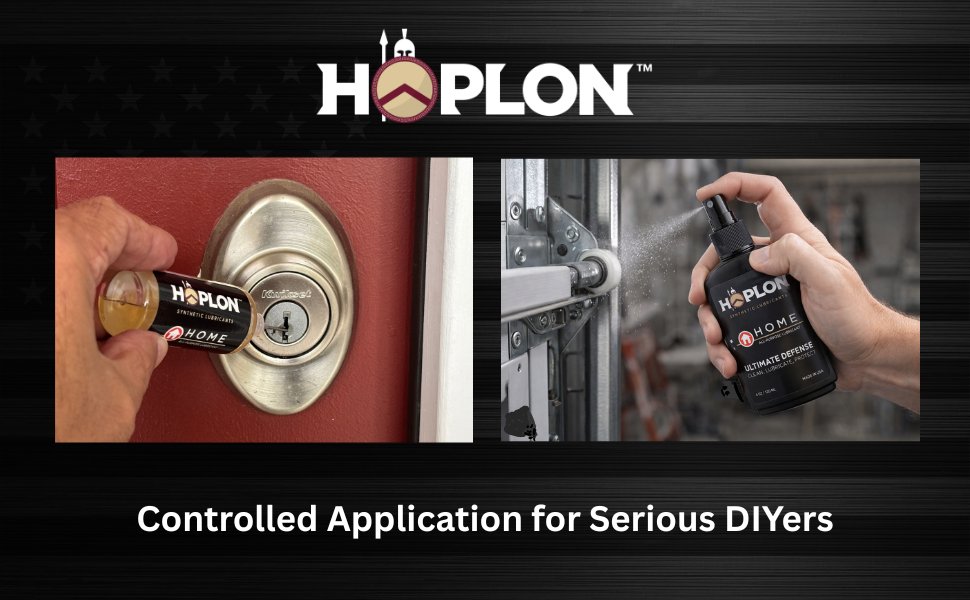 HoplonUSA's tweet image. Two precision applicators. One system. The Hoplon Home needle gets into tight spots — hinges, lock cylinders, window tracks. The spray covers larger surfaces fast. Purpose-built for the jobs that actually need doing. hoplonusa.com #HoplonHome #HomeHacks #HomeImprovement