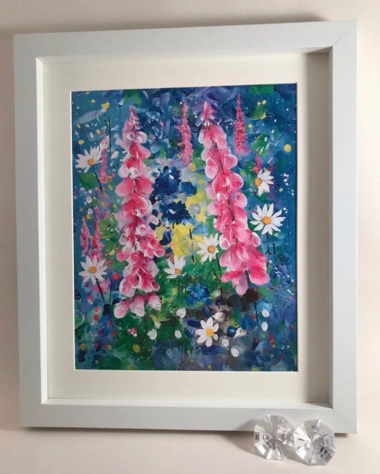 amazingraceart's tweet image. Foxgloves and daisies original art print #shopindie #MHHSBD #shopindie 
etsy.com/uk/listing/903…
