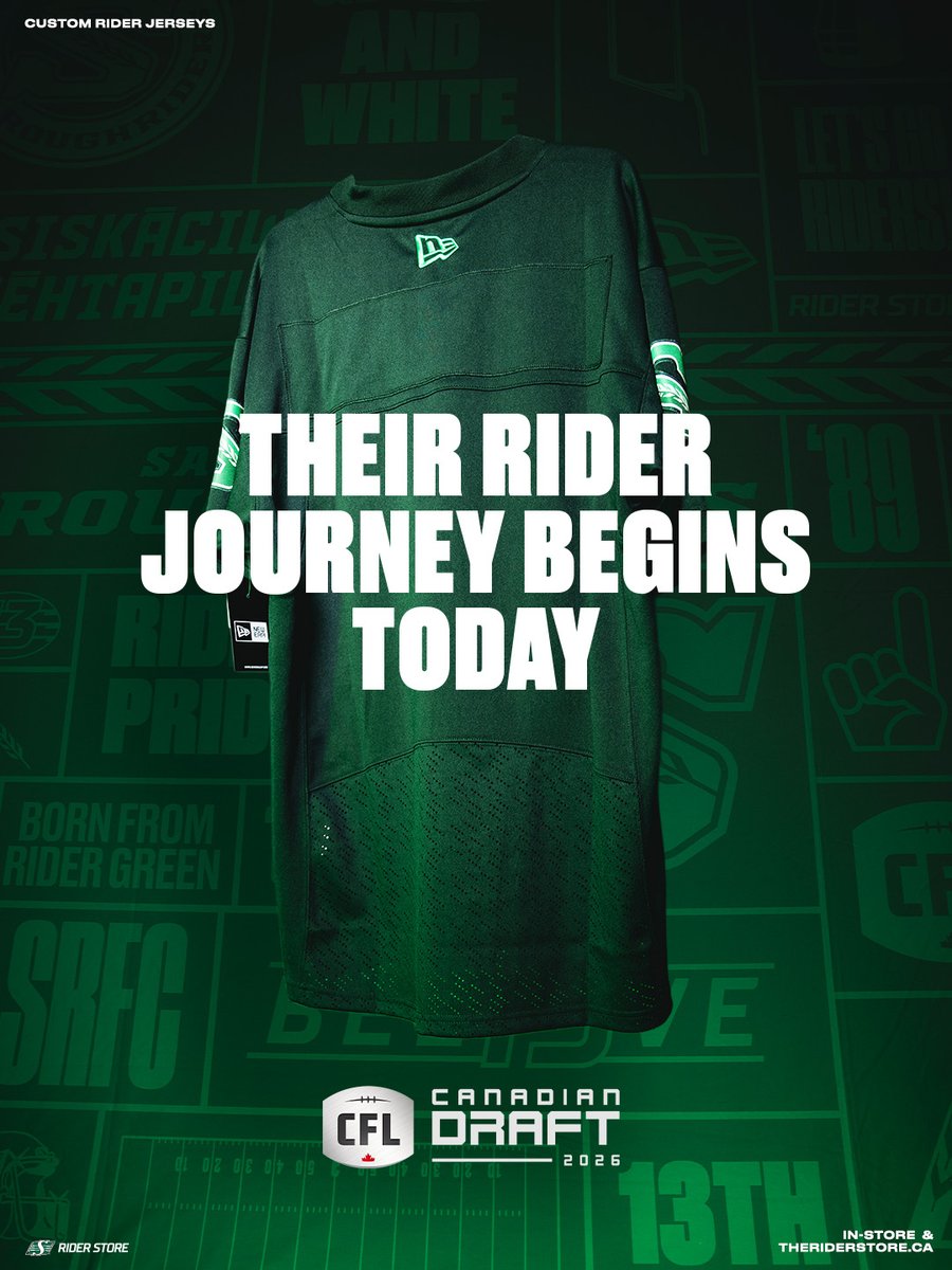 TheRiderStore's tweet photo. New names, New dreams beginning.

#CFLCanadiandraft https://t.co/3HX5gUgOwy