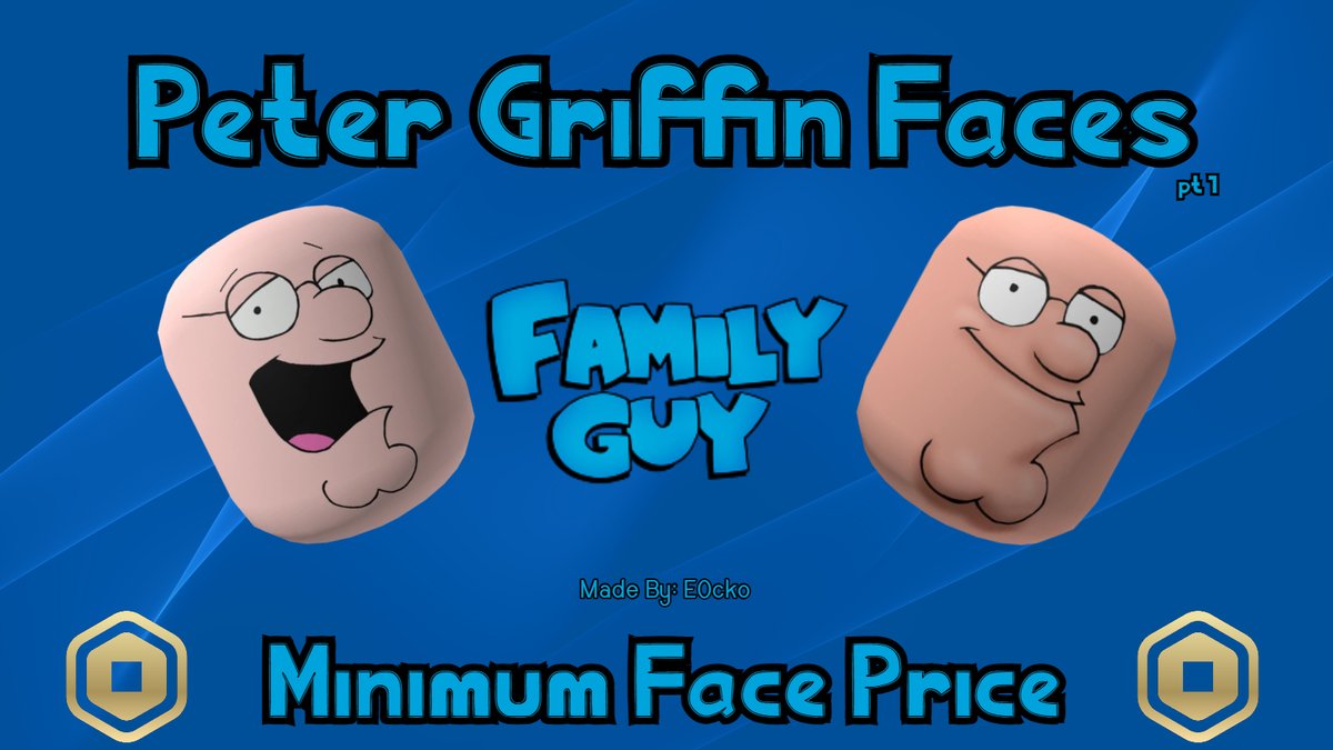 Bestbuy691's tweet photo. New Faces: Peter Griffin Faces

Modern Face: https://t.co/EvJaMCRWgr
Season 1 Face: https://t.co/wjohOYSKJ0 https://t.co/PR66mTusGH