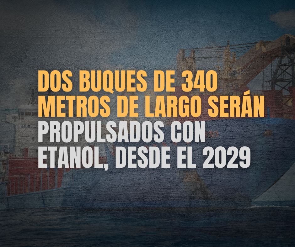El #etanol dominará el transporte marítimo de carga en el corto plazo. Desde el 2029, grandes buques de 325.000 toneladas métricas de capacidad serán propulsados por este biocarburante extraído de la caña de azúcar. Los detalles bit.ly/4ueGMbp