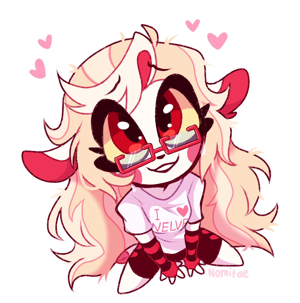 Nomifae_'s tweet photo. She so cute I had to ❤️
#CharlieMorningstar #HazbinHotelFanart #shutinhotel https://t.co/YSk3XUmSKW