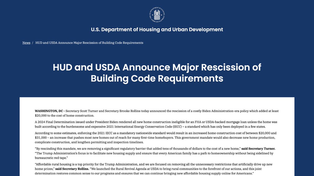 Department of Housing and Urban Development tweet media
