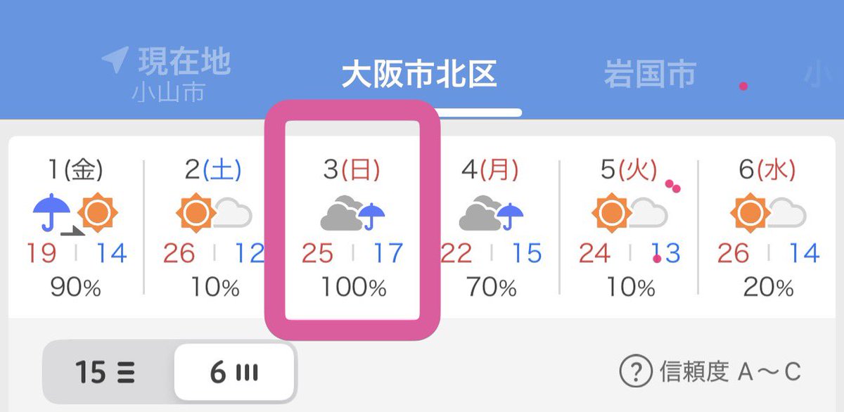 geo4c's tweet photo. ヤバいwwwwww🤣
大阪の5/3のイベント、100%の大雨やん☔️笑
めっちゃ辛そうやけど、思い出には残るから開催します🙋‍♀️笑
某GA様に、"100%雨予報は悲しいね〜🥲"と今朝から嘆いてみたら、
"ちっさい雨マークなんで、小雨やと思うんですよ～"だってwww
ポジティブ、流石すぎる❤️‍🔥
#geocaching #ジオ活 #CITO https://t.co/f2tUMzROZV