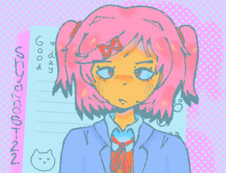 FromNoth2Somth's tweet photo. natsuki!! #ddlc https://t.co/yByPZl6Kx7