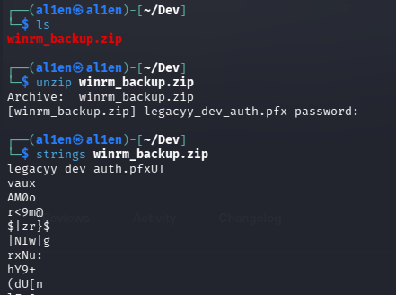 al1enr00t's tweet photo. 1/ Password-protecting your backups is just a false sense of security. Found winrm_backup.zip. 🔒

#CyberSecurity #InfoSec #BackupSecurity #EthicalHacking #PenTest #RedTeam #CPTS https://t.co/4McZVZNPpz