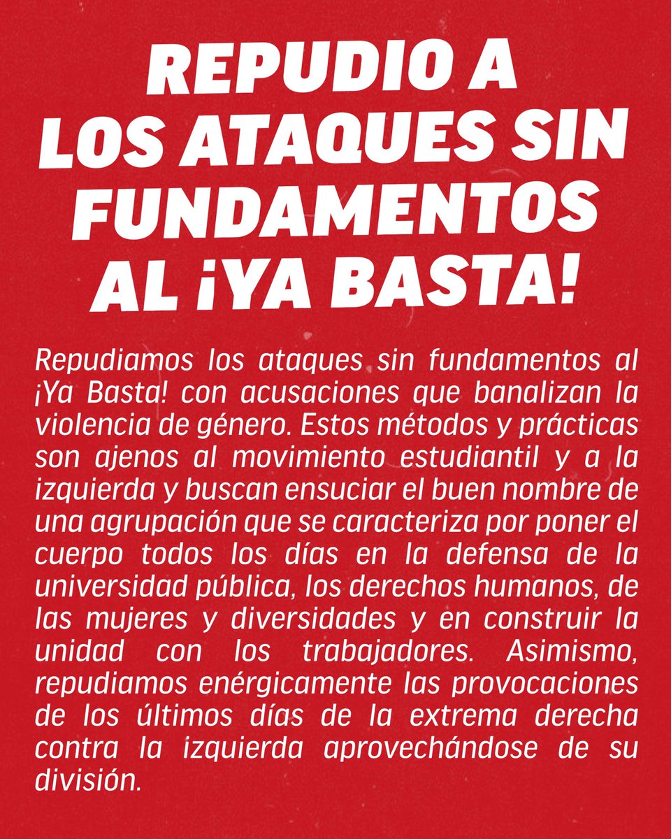 ¡Ya Basta! Filo tweet media