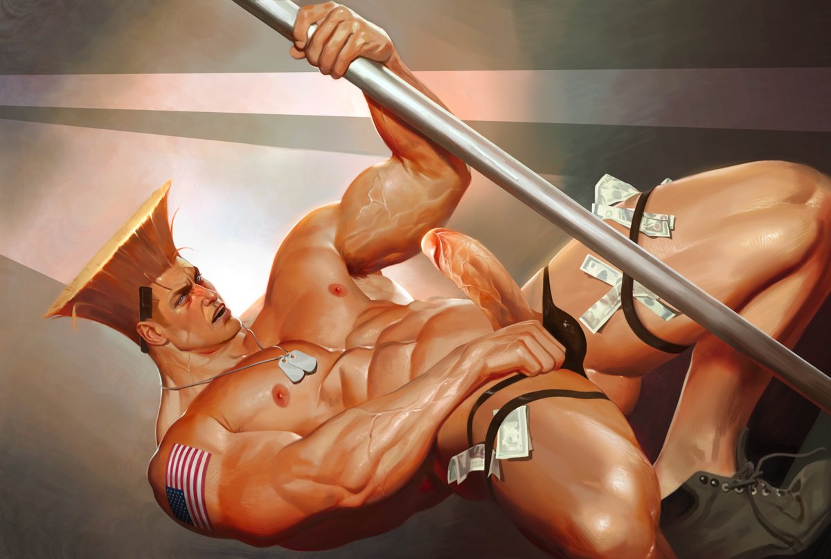 There's a newbie here at our strip club, said he wanted to be called Mr G as he's rather shy and doesn't want his colleagues to find out how he gets his extra money. And lemme tell ya, he's down to do lots of things for these few bucks. Shaved his ass for the show tonight
#Guile